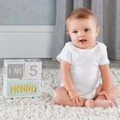My First Milestone Baby Age Blocks