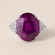 17.67 CT Exceptional Ruby Three-Stone Ring