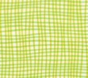Alan Campbell Fabric: Country Check - Custom Jungle Green / Green on Tinted Belgian Linen / Cotton