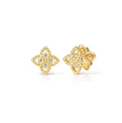 18K Gold Principessa Small Diamond Stud Earrings