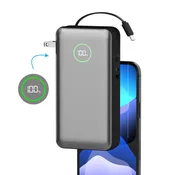 Journey AC PRO All In One Portable Battery Pack, USB C Cable, LCD | 20,000mAh