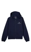 AK23GA- Unisex Hooded Sweatshirt with Full Zipper For Boy and Girl - Navy