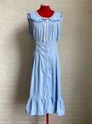 Blue Pleated Night Dress - M