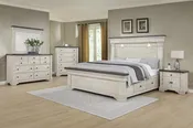 Augusta BEDROOM 4 pc king set , includes: king bed, 1 nightstand, 1 dresser and 1 mirror (Copy)