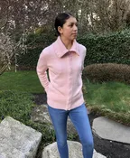 Betty Zip Alpaca Cardigan for Women