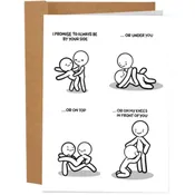 Always Be By Your Side Stickman Greeting Card