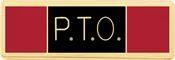 Blackinton A12871 Three Section P.T.O. Commendation Bar (1-3/8" x 3/8")