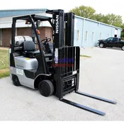 2004 Nissan MCPL02A25LV 5000 lb. LPG Forklift w/ Sideshift 187"H