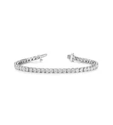 14K White Gold Lab Grown Tennis Bracelet