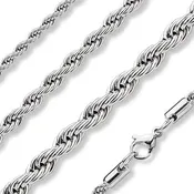 17 Inch Steel Rope - Unisex Stainless Steel Rope Chain Necklace