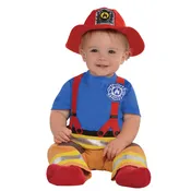 Amscan First Fireman Costume, Infant 6-12 Months (846819)