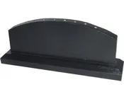 10 Hole Black wooden table base for 4x6" stick flags - Fan style