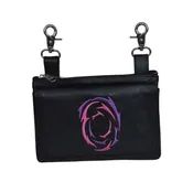 5731.AR Black Leather Ladies Clip on Bag