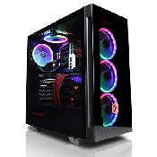 BLACK CYBERPOWERPC ONYXIA II 242W MID TOWER GAMING CASE (Case only)