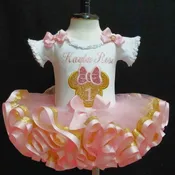 1st Birthday Outfit, Minnie mouse 1st birthday girl outfit