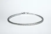 Braided White Gold Bracelet