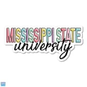 3" Pastel Mississippi State University Decal