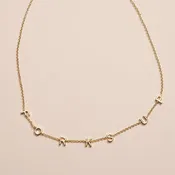 Arizona State University "Forks Up" Initial Necklace