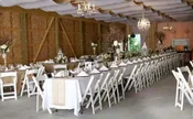 White Folding Chairs — Rustic Little Acre Farm