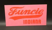 Sign – Funcie (Pink & Red)
