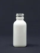1 oz Matte White Glass Bottles
