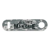 Bar Style Man Cave Personalized Bottle Opener with Name