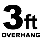 3 ft – Overhang Distance from Baseline