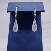 14kt Yellow Gold 1.66ctw Solare Pendant Earrings