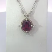Rhodolite Garnet Pendant