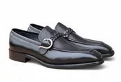 Carrucci Braided Leather Loafer - Black