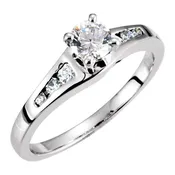 Accented Engagement Ring or Band