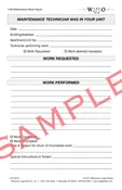 1100 Maintenance Work Report
