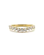 0.54ctw round diamonds curve band 18ky