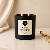 Cedar Eucalyptus Candle | Matte Black Jar