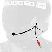 3C NASCAR Wired Straight Cord Helmet Kit with Mic and 3.5mm Jack