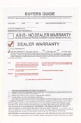 1 Month/1,000 Mile $25 Deduct As-Is Warranty (BGE-EZ5E)
