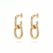 Chain Loop Drop Earrings