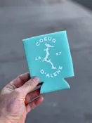 1887 Lake Logo Foam Coozie - Teal