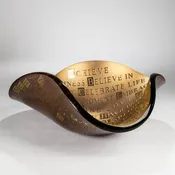 Bowl - ABC's of Life in Gold