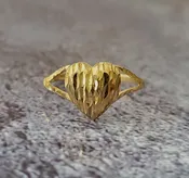 10k Heart Ring