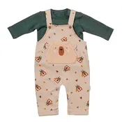 Andywawa-AC24213-BEIGE/GREEN-Set JUMPSUIT SET
