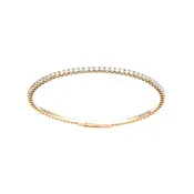 14K Rose Gold Oval Flexible Diamond Bangle