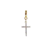 Pavé Cross Lock Charm