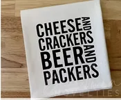 Bear Twin Novelties - Cheese and Crackers Tea Towel