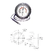 2″ Flush Mount Dial Thermometer