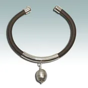 “Anchors Aweigh” Tahitian pearl bracelet