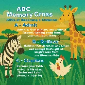 ABC Memory Cross Gospel Tracts for Children – 24-Pack – Interactive Origami Design – Teach Children Salvation Through Admit, Believe, Choose