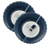 10” All Purpose Utility Flat Free Tires (4.10/3.50 - 4”) For Hand Truck (918), Air Compressors, Hand Trucks (Qty 2) | 918FF