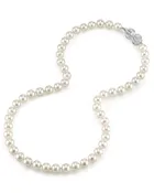 7.5-8.0mm Japanese Akoya White Pearl Necklace - AAA Quality