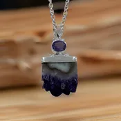 Amethyst Pendant Sterling Silver